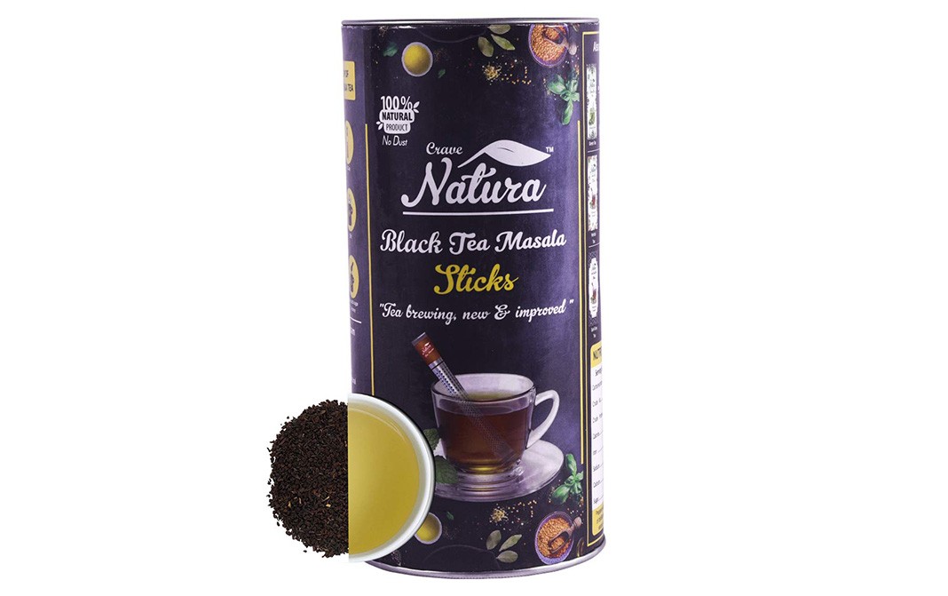 Crave Natura Black Tea Masala Sticks  Container  40 grams